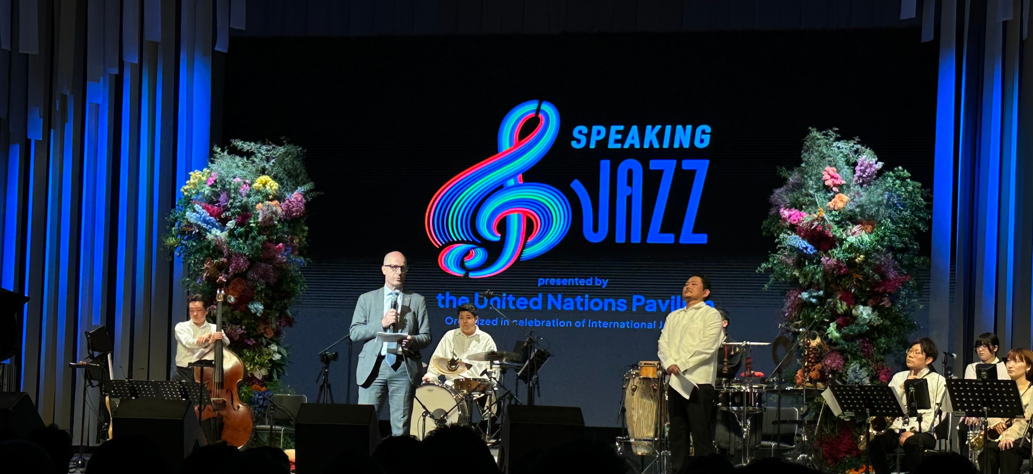万博会場内のEXPOナショナル デーホール ジャズイベント「Speaking Jazz」イメージ